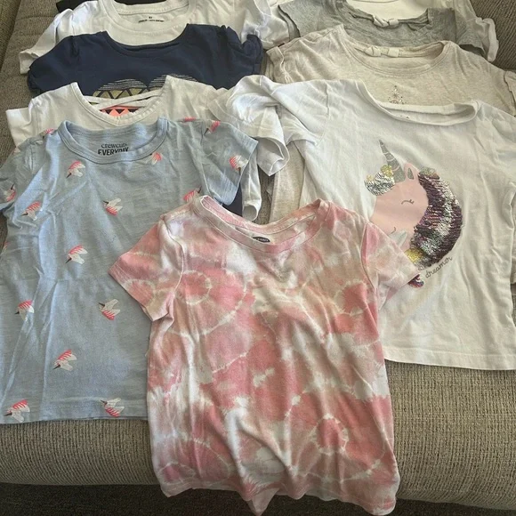 Girls' Assorted Color T-Shirts - Pack of 11 size 4/5 - Picture 6 of 6